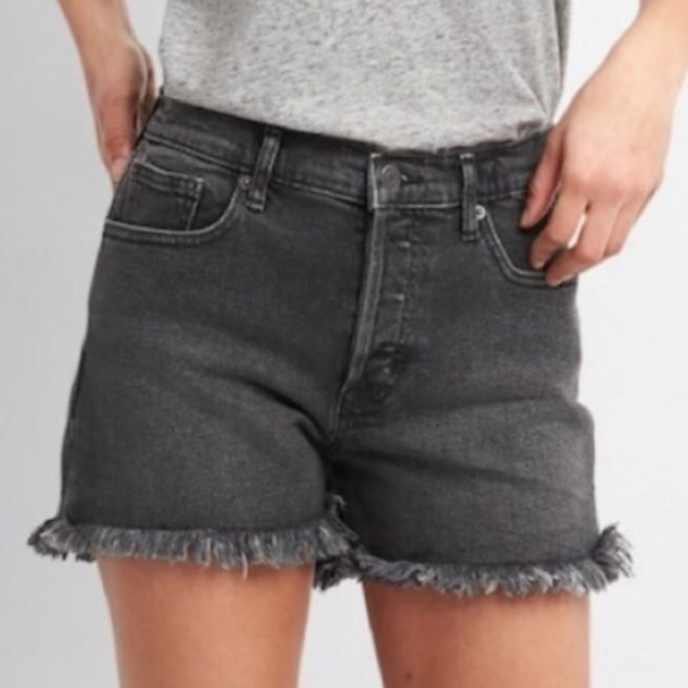 GAP Denim Cut Off Shorts - Gray - SZ 28 Petite